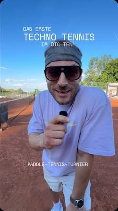 Outdoor-Tennisplatz bei einem das techno cafe Tagesevent in Wien